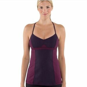 Lululemon Bend & Flow Tank in Hyper Stripe Plum, 6